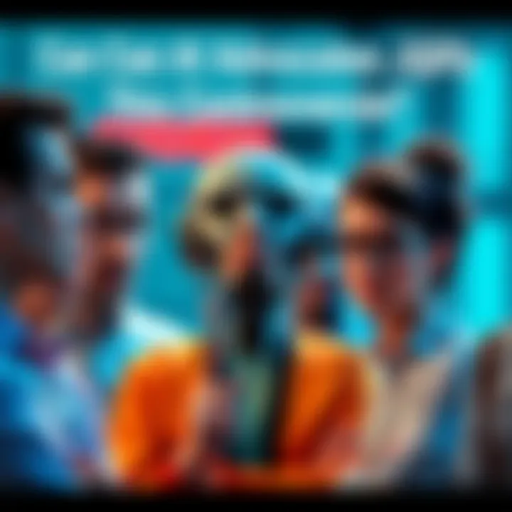 Group of AI advocates discussing recent controversies with concerned expressions