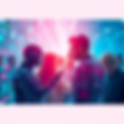 A futuristic scene showing a diverse group of people interacting with advanced technology, symbolizing hope for longevity and health