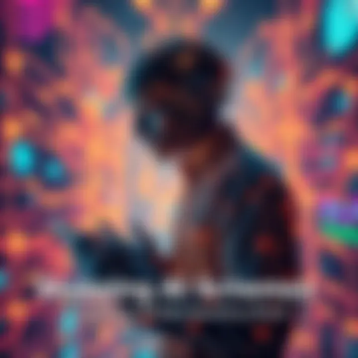 A visual representation of AI concepts showing complex circuits and a person analyzing data, highlighting the challenges in managing AI behaviors.