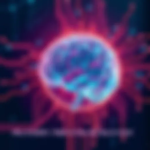 A futuristic representation of artificial intelligence with digital circuits and an abstract brain, symbolizing the ongoing evolution of technology.