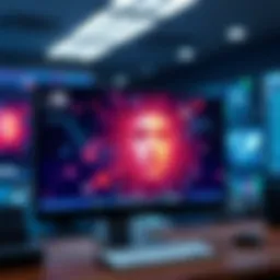 A computer screen displaying stunning AI-generated images and videos, showcasing advanced manipulation techniques.