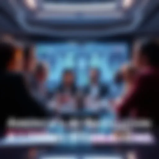 A worried group of experts discussing potential dangers of AI technology in a conference room, highlighting concerns about security and safety.