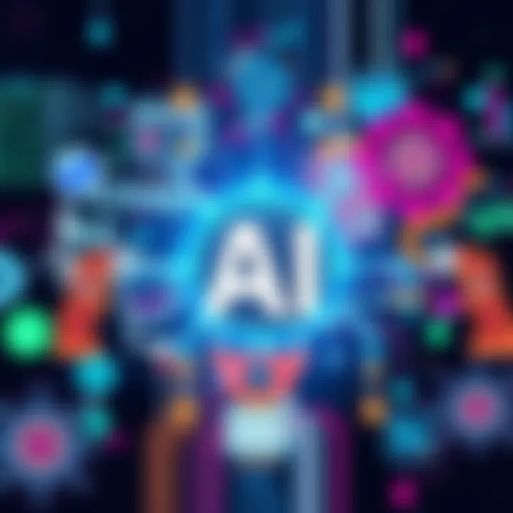 AI Technology Updates Collage of various AI technologies and applications impacting industries