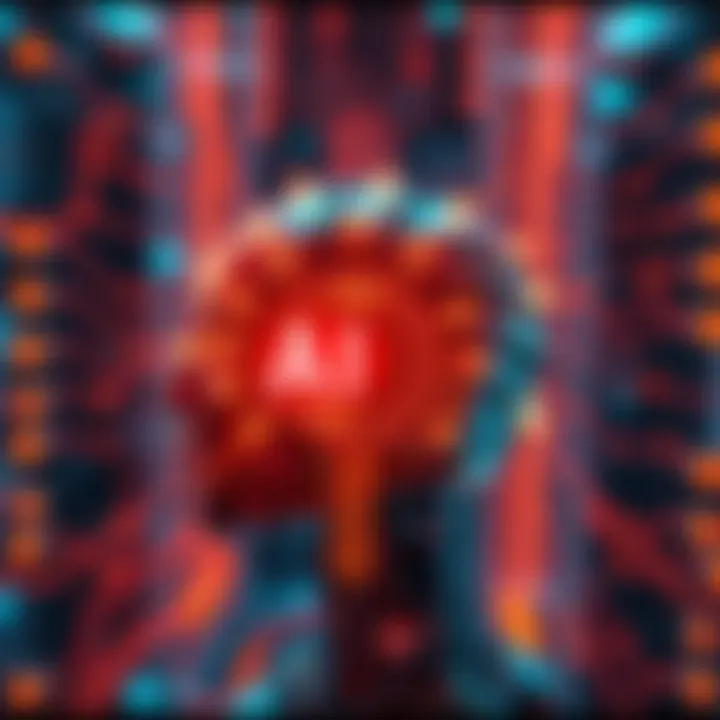 A futuristic representation of AI technology with glowing circuits and a digital interface, symbolizing the upcoming GPT-5.4 release.