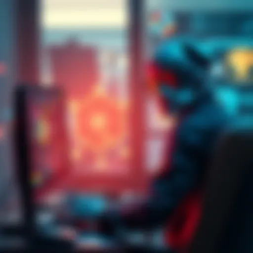 A person using a computer with AI tools to organize and refine their thoughts visually, showing clarity in ideas.