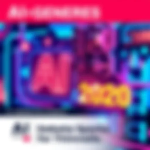 A colorful thumbnail design created with AI technology, featuring bold graphics and eye-catching text relevant to content creation.