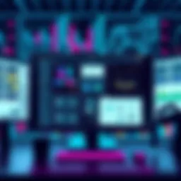 A computer screen displaying various AI tools used for software development planning with diagrams and flowcharts.