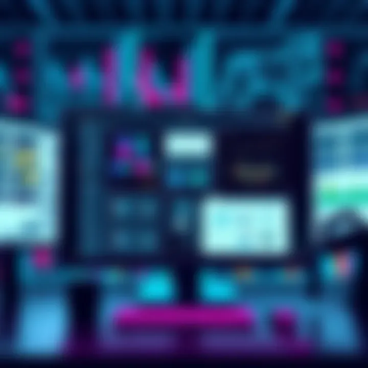 A computer screen displaying various AI tools used for software development planning with diagrams and flowcharts.