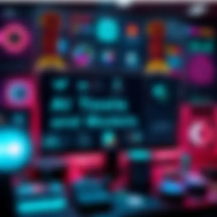 A collection of various AI tools and models displayed on a digital interface, showcasing advancements in technology for coding and creative projects.