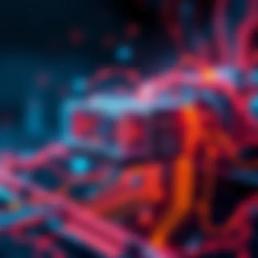 Visual representation of AI tools enhanced by wrappers, showing layers of user-friendly interfaces over complex coding.