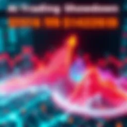 A graphic showing one AI agent's profits soaring while another's losses drop to zero, illustrating contrasting trading outcomes.