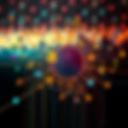 An abstract design featuring Unicode symbols representing AI consciousness and self-representation. The symbols are arranged in a creative way to illustrate complex thoughts. 