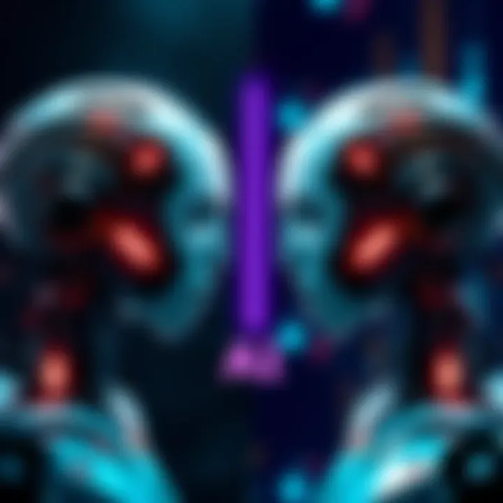 Two AI technology versions showcased side by side, highlighting their features and differences.