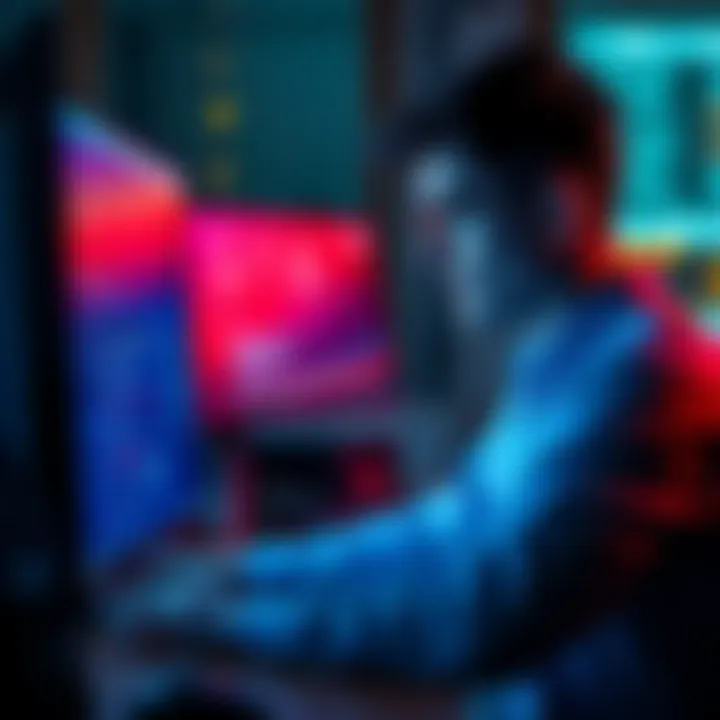 AI Usage Rules A person analyzing AI guidelines on a computer screen with a thoughtful expression