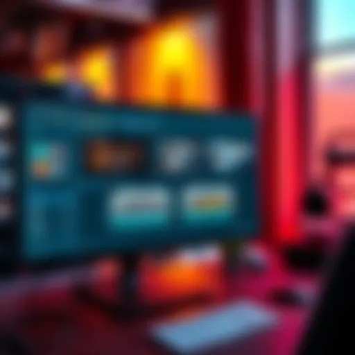 A graphic showing AI video editing tools with character and location sheets on a computer screen