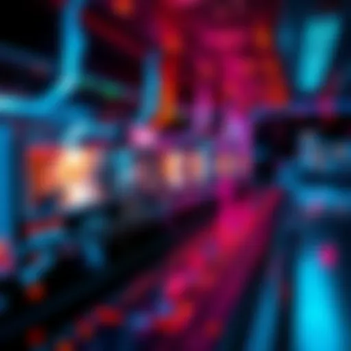 A digital representation of an AI video generator interface, showcasing a timeline with video clips longer than one minute.