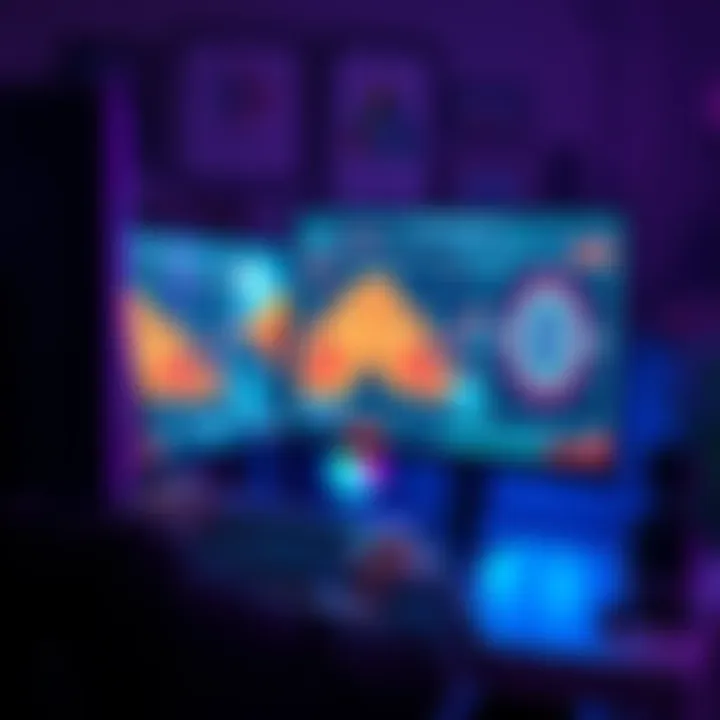 A designer working with AI-generated video previews on a computer, exploring creative ideas for motion design.