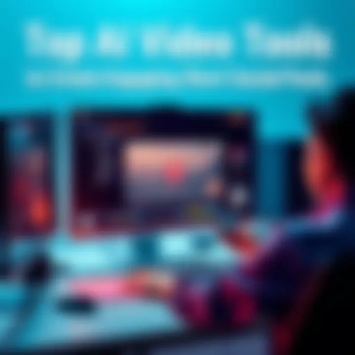 A person creating a short video for social media using AI tools on a computer