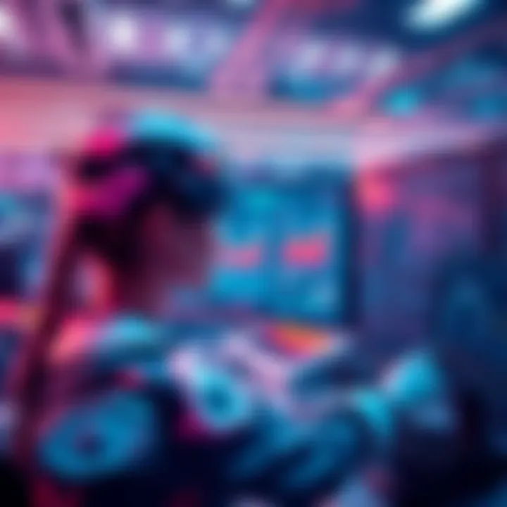 A digital representation of Alethia, a mathematics AI agent, processing data in a futuristic lab setting with graphs and equations on screens.