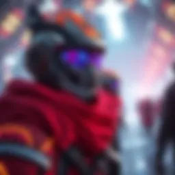 A vibrant cutscene showcasing a leader from Alpha Centauri with futuristic elements and sci-fi visuals.