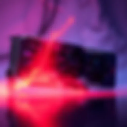 An AMD GPU with a visual representation of heat rising, indicating fan issues due to a driver update.
