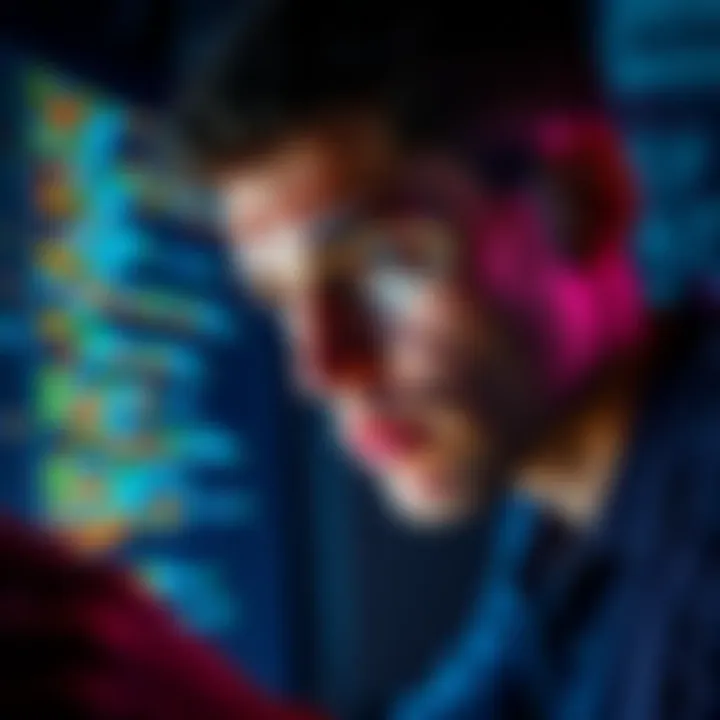 A person looking at computer code with a thoughtful expression, highlighting potential issues in AI queries.