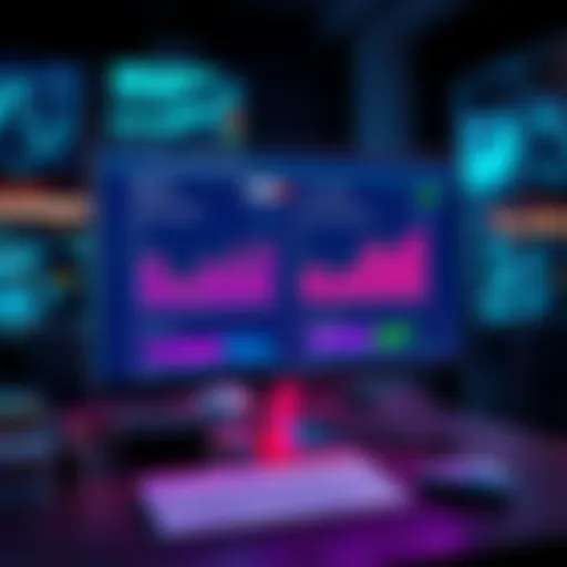 A computer screen displaying graphs and text related to promotional content analysis using AI technology.