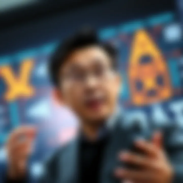 Andrew Yang speaking about AI lab claims regarding internet pollution by self-replicating OpenAI agents.
