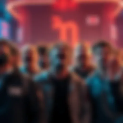 A group of people expressing outrage over public username shaming, discussing morality and online behavior.