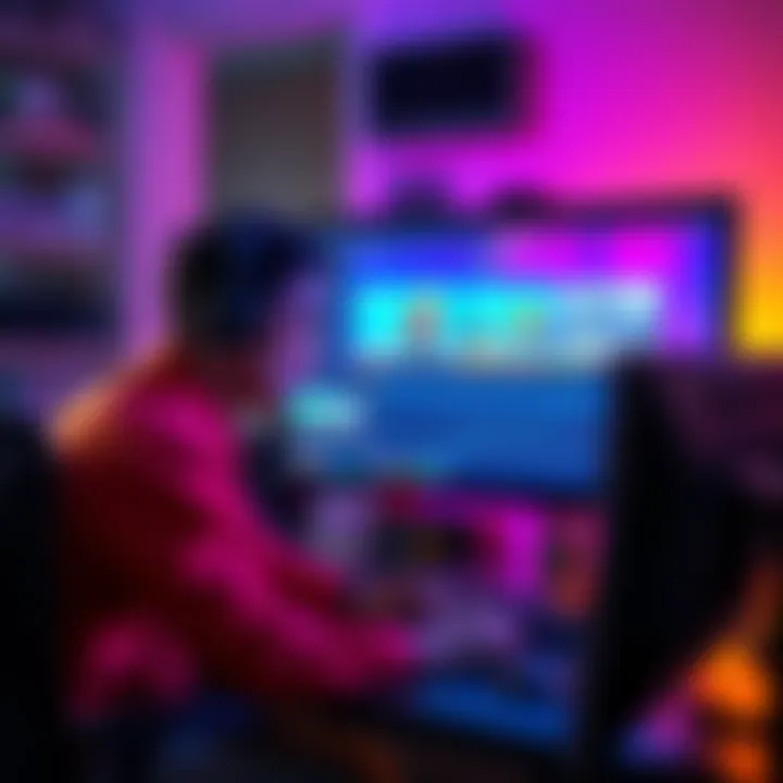 An animator looks frustrated while working on a computer, showing a keyframe timeline on the screen with missing animations highlighted.