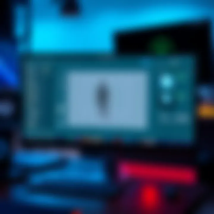 A computer screen showing animation rigging process using Duik, with a character model and tools displayed