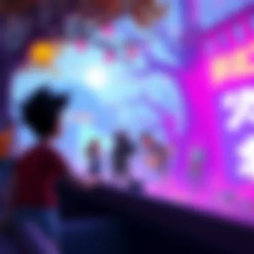 A vibrant scene showcasing animated characters in a scenaric setting, highlighting the creative blend of art and motion in the piece 'Still There'.