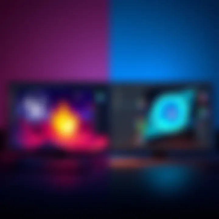 A side-by-side view of Unreal Engine and Blender interface showing animation tools