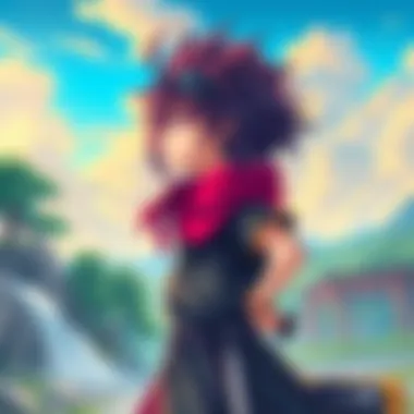 A colorful anime-style illustration depicting a young hero with vibrant hair standing confidently with a fantasy landscape in the background, suitable for webnovel cover art.