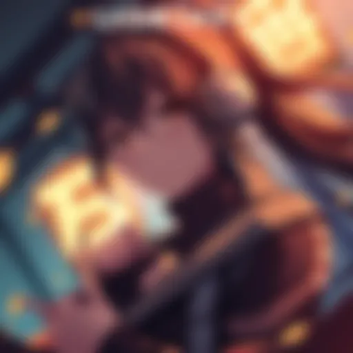 A digital artist creating images of popular anime characters using AI tools