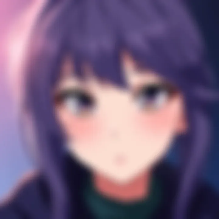 A cartoon anime character showing a clean single eyelid line for a polished appearance