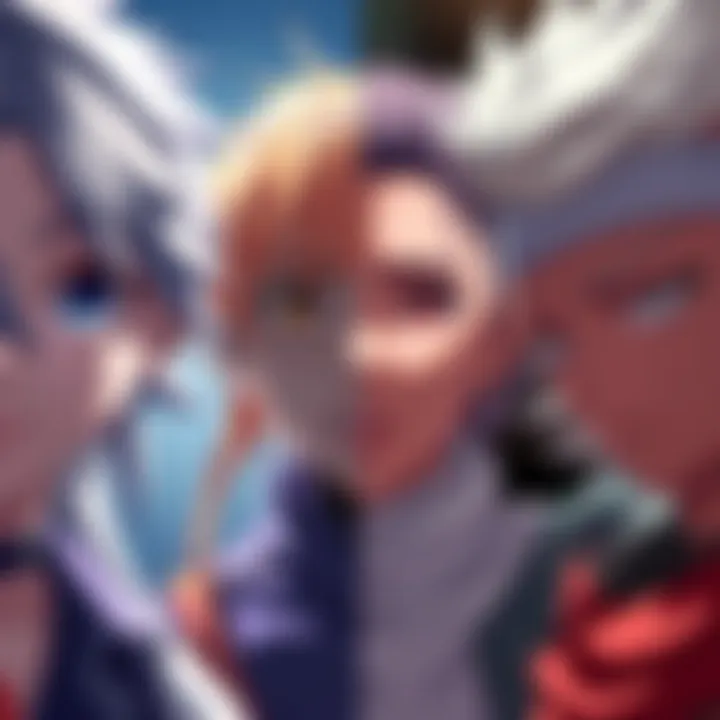 A comparison of anime characters and realistic characters side by side, showcasing their distinct styles and features.