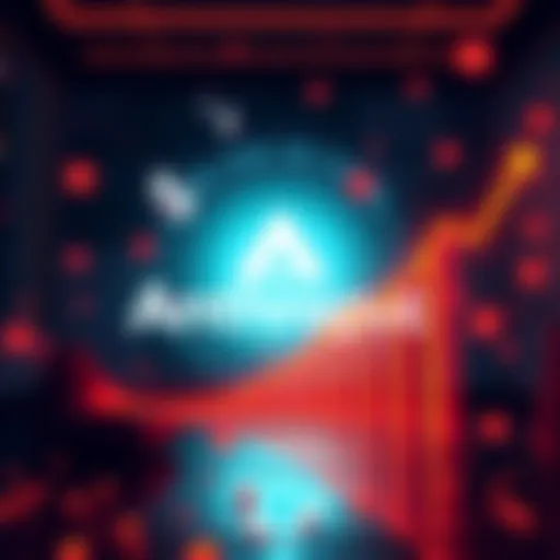 Illustration showing the Anthropic logo with financial growth indicators, symbolizing a $10 billion funding round and a $350 billion valuation.