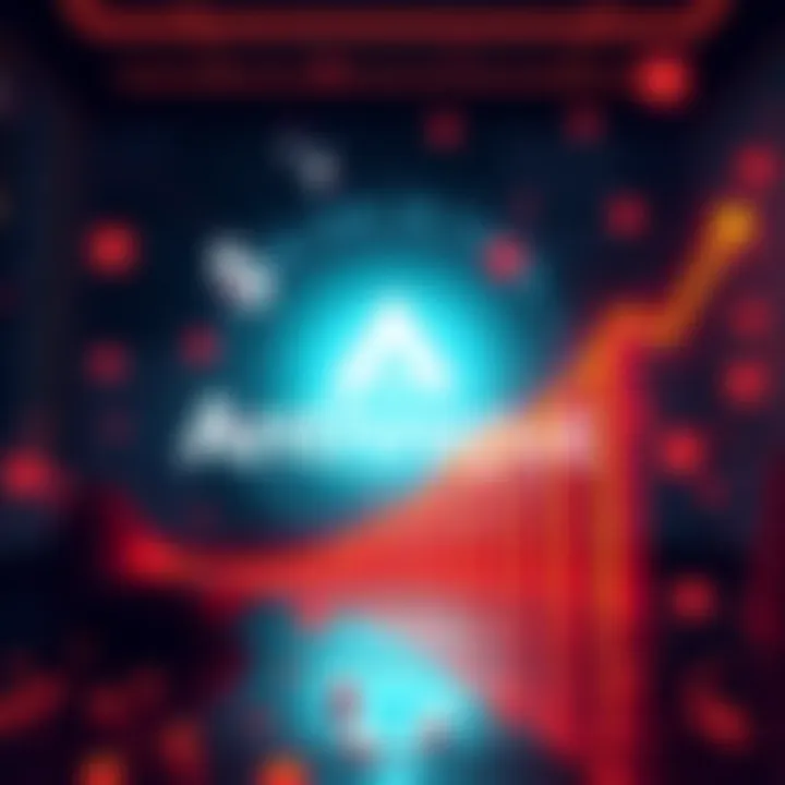 Illustration showing the Anthropic logo with financial growth indicators, symbolizing a $10 billion funding round and a $350 billion valuation.