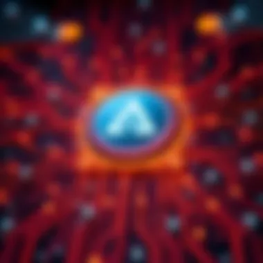 A futuristic representation of AI technology with glowing circuits and the Anthropic logo, symbolizing the upcoming launch of Mythos.