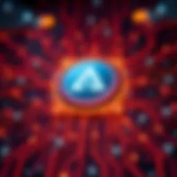 Anthropic AI Launch A futuristic representation of AI technology with glowing circuits and the Anthropic logo, symbolizing the upcoming launch of Mythos.