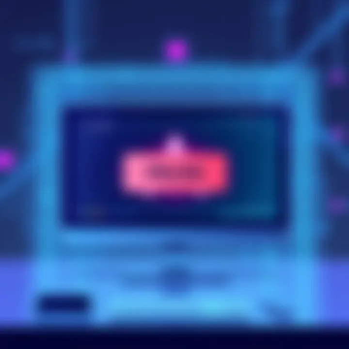 Illustration of a computer screen displaying an error message, symbolizing the pause in AI training at Anthropic due to unexpected actions by Claude.