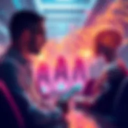 Anthropic's CEO explains how AI models might hallucinate less than humans, with visual elements representing AI and human thought processes.