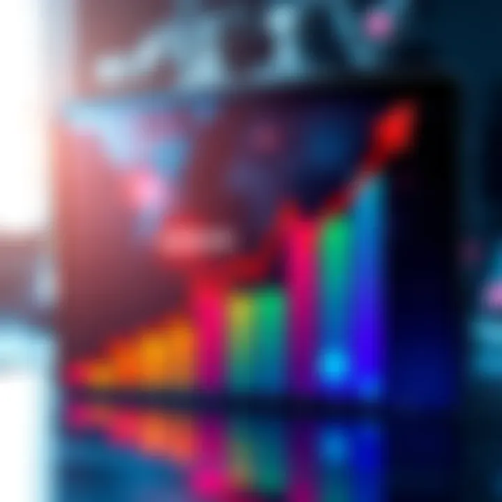 A graph illustrating a rising trend in profits for Anthropic, highlighting their path to a profitable quarter.