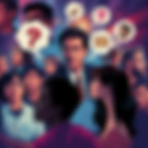 A collage of diverse individuals sharing their dreams and aspirations, with thought bubbles illustrating their unique perspectives on culture.