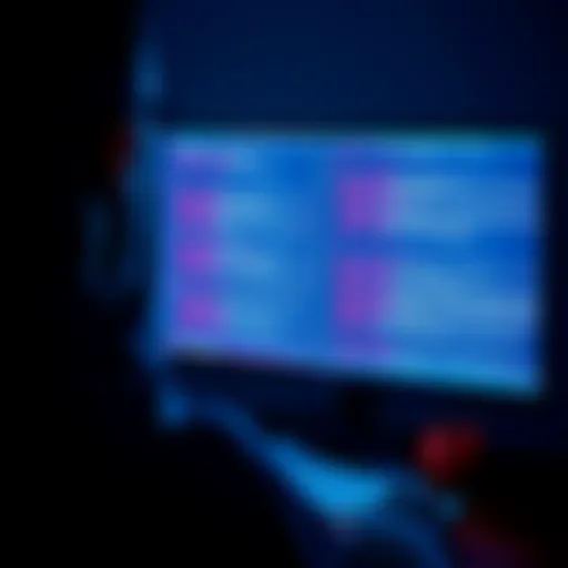 A person looking at a computer screen with error messages related to APK builds in GMS1, surrounded by notes and a coffee cup