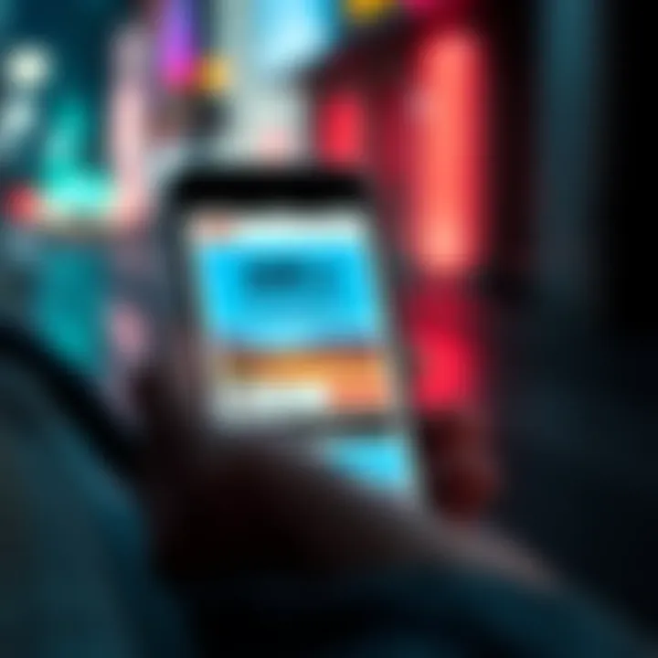 A smartphone screen displaying a user-friendly banner ad, contrasting with disruptive pop-up ads.