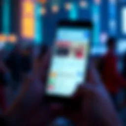 A smartphone screen displaying K-pop related app recommendations after a user searched for K-pop lyrics on Google.