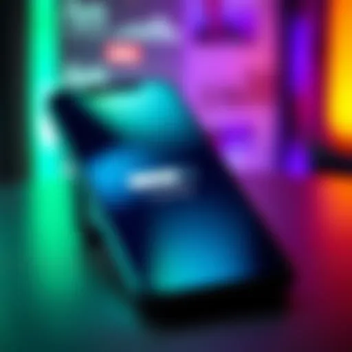 A smartphone screen showing a loading symbol instead of new responses in an app.