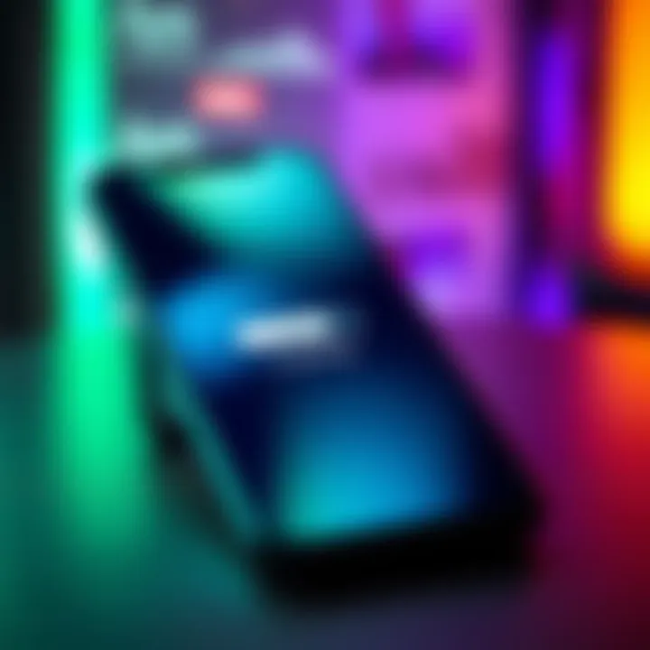 A smartphone screen showing a loading symbol instead of new responses in an app.